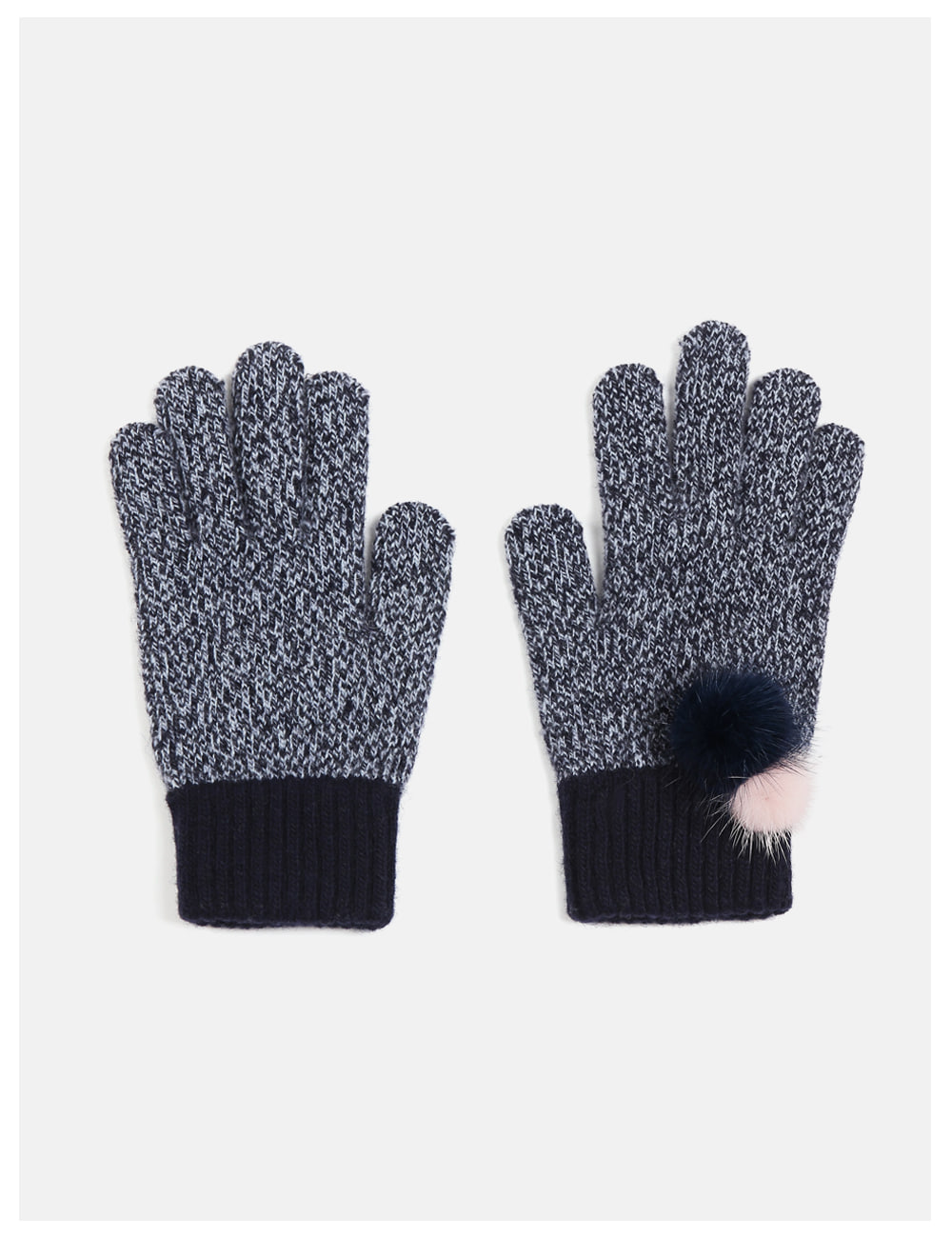 [스마트폰장갑] Lovable mink Gloves_blue