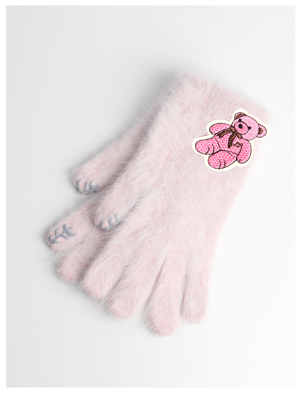 [Smart Phone]Softy Co Angora Gloves