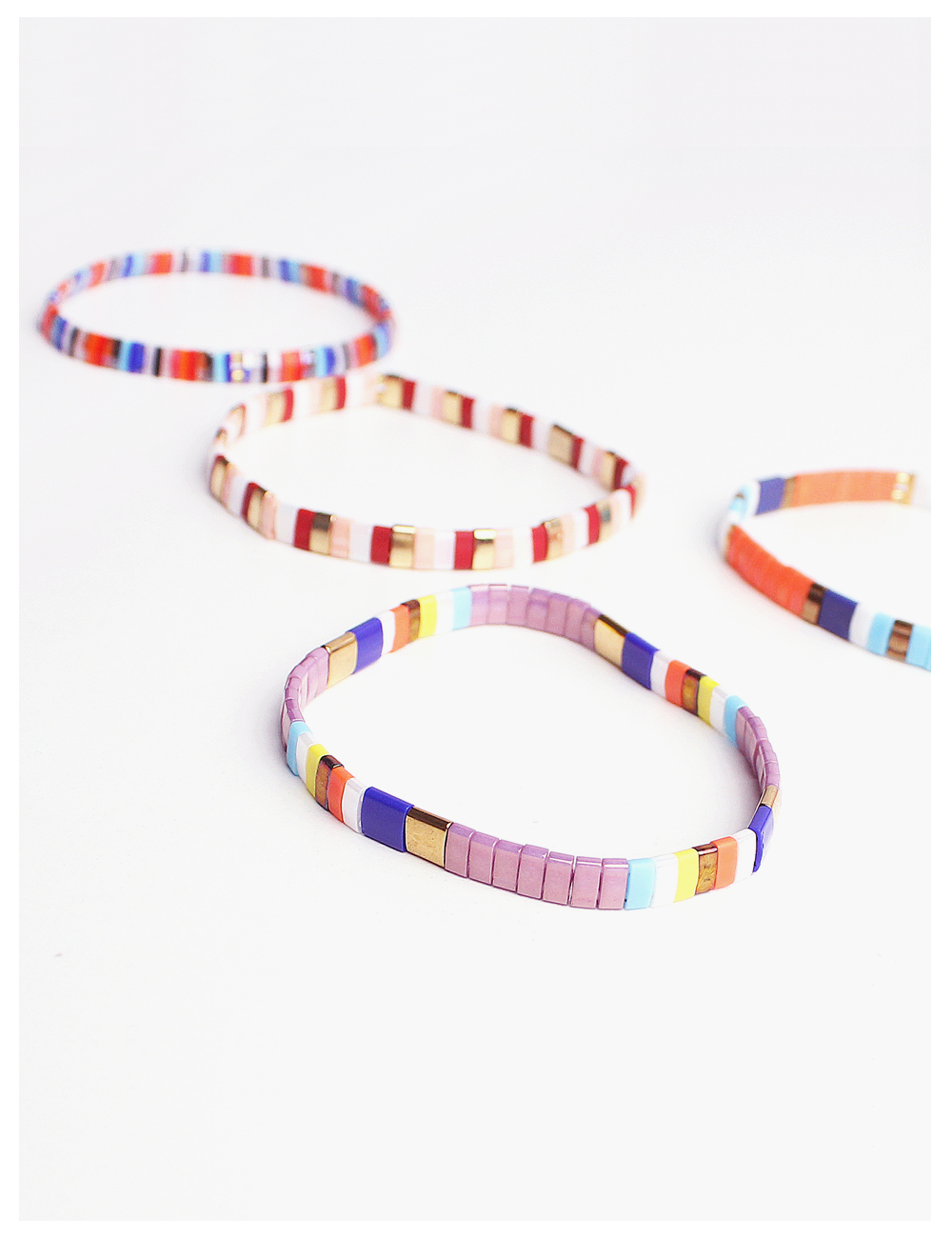 dazzling sunshine color bead bracelet 데즐 썬샤인 컬러 비즈 팔찌