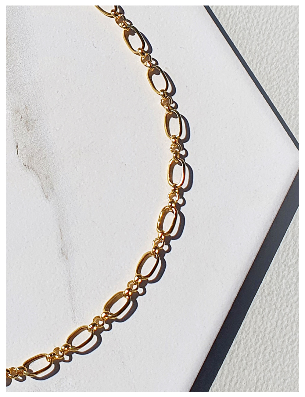 GOLD RUSH_CILP CHAIN Silver NK(14K Gold도금)